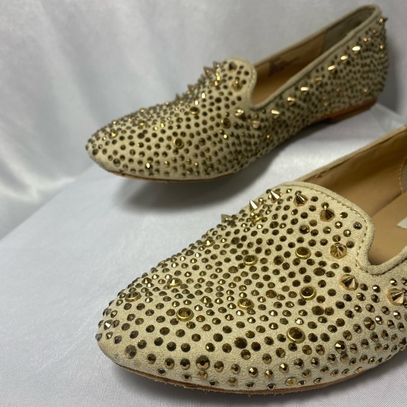 STEVE madden graanite studded slip on grunge ballet flat shoes size 6.5 - Picture 5 of 9